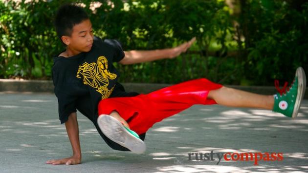 Breakdancing in Hanoi's Lenin Park